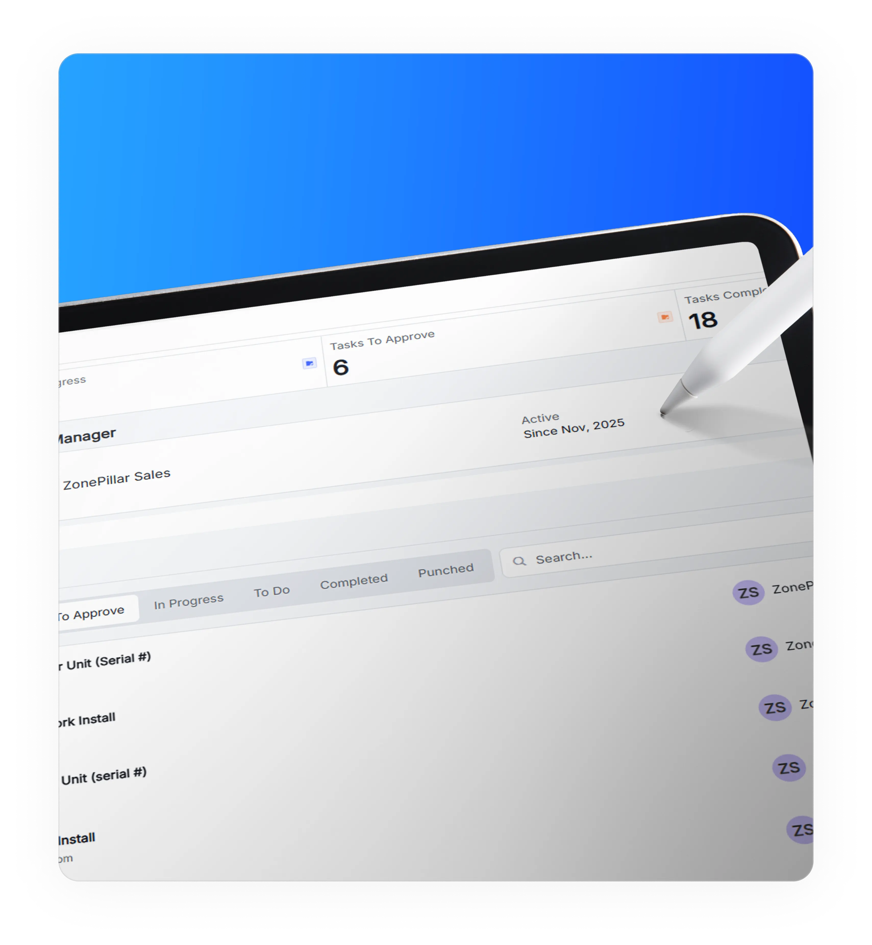 ZonePillar Platform Interface