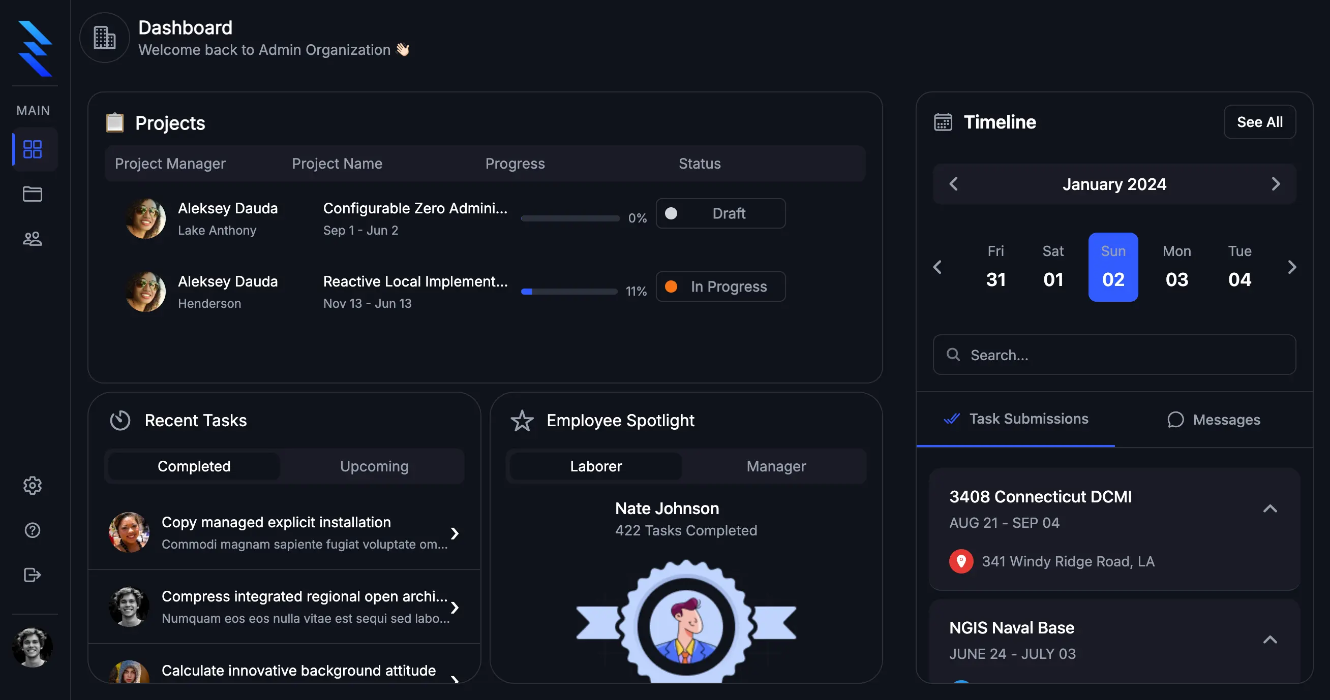 ZonePillar Home Page Simple Sidebar