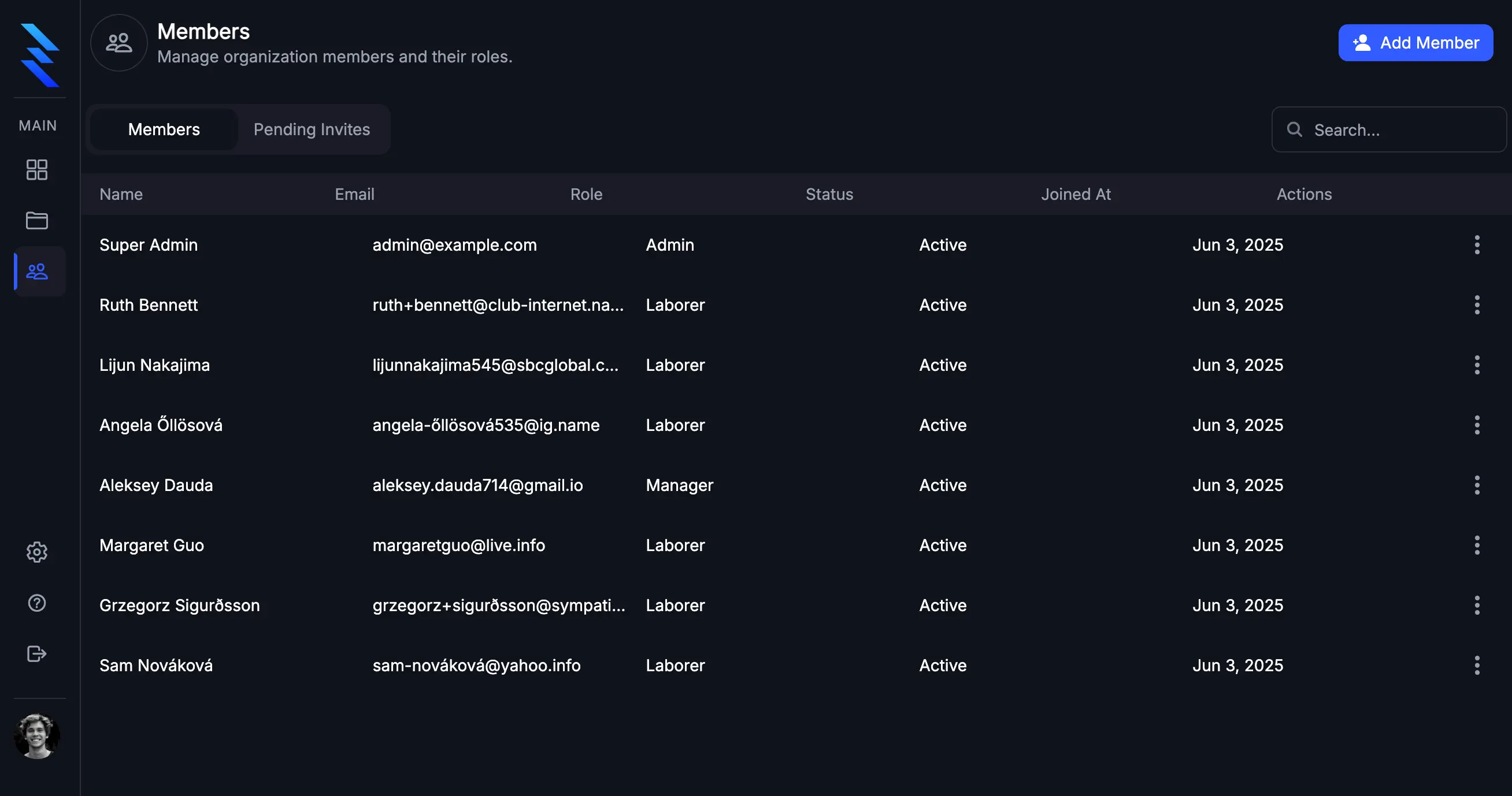 ZonePillar Projects List Page